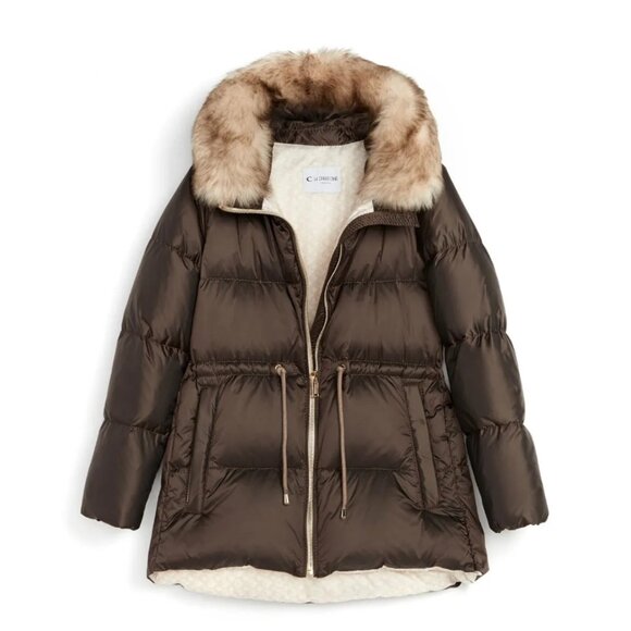 La Canadienne brown puffer parka winter coat XS new - Picture 1 of 16